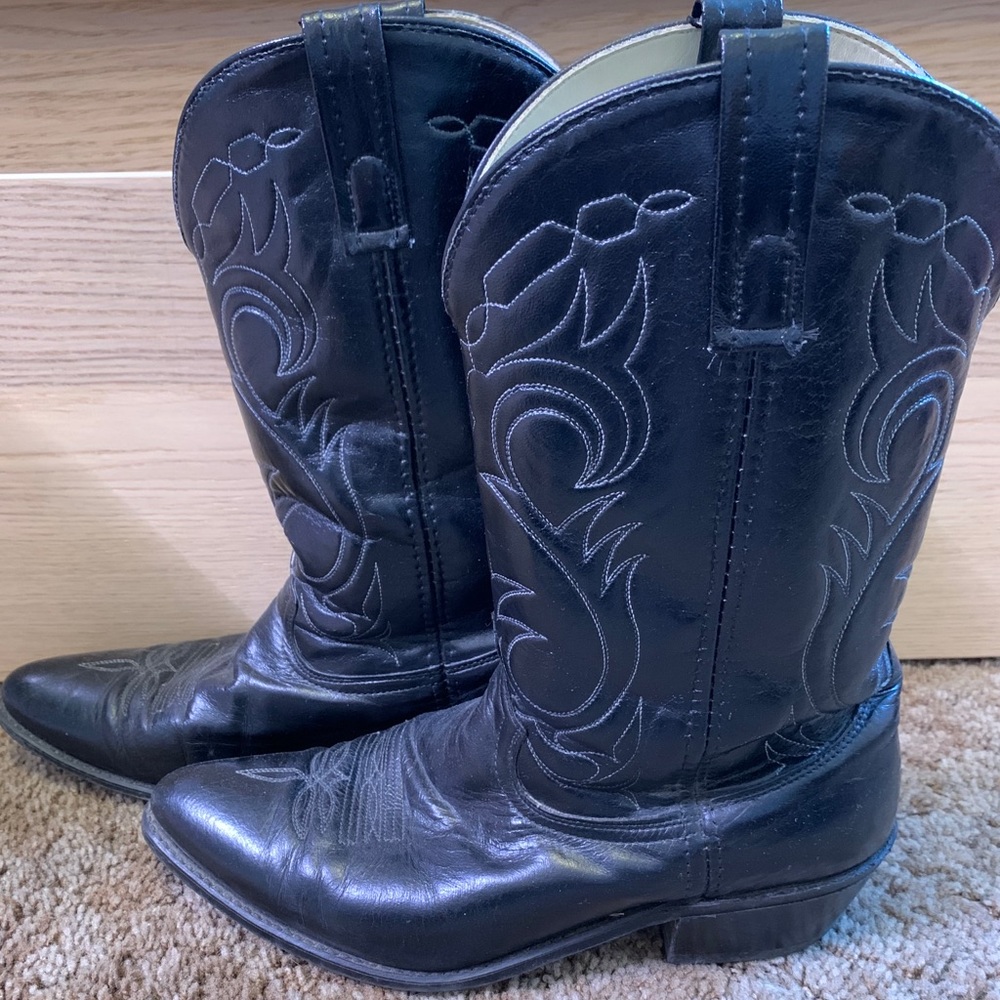 Men’s Size 11 Black Acme Cowboy Boots